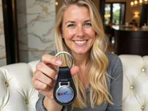 Leather Key Holder Stylish Chic Modern Edition